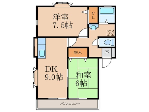 プラムフィールドの物件間取画像